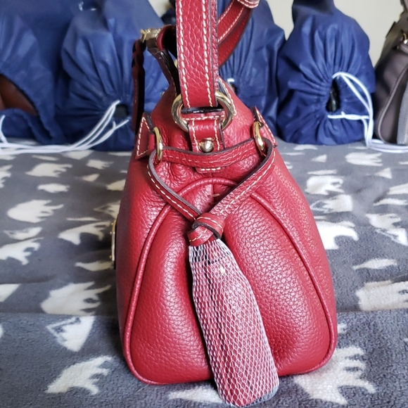 NWT Dooney Mini Satchel in cranberry - Picture 2 of 7